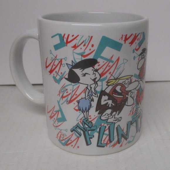 Flintstones Ceramic Coffee Mug (1996) Paramount Canada's Wonderland Vintage - Picture 1 of 6